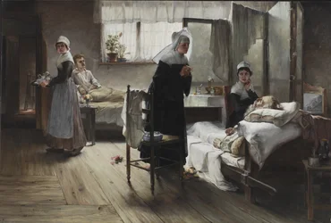 Evangeline objevila svého milence v nemocnici, 1887-89